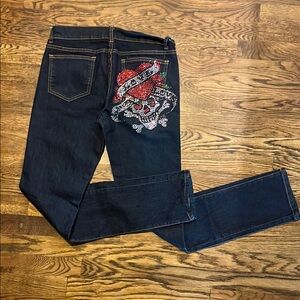 Ag Adriano Goldschmied Black Straight Jeans